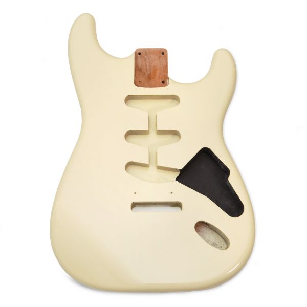 Stratocaster Body US Erle, Vintage White / Olympic White