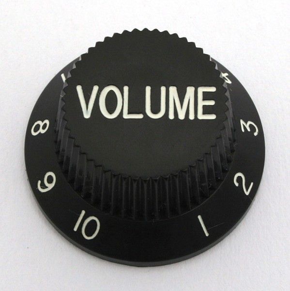"Volume"-Knopf für Strat, schwarz