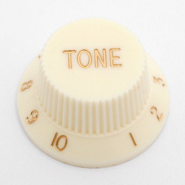 "Tone"-Knopf für Strat, aged weiß