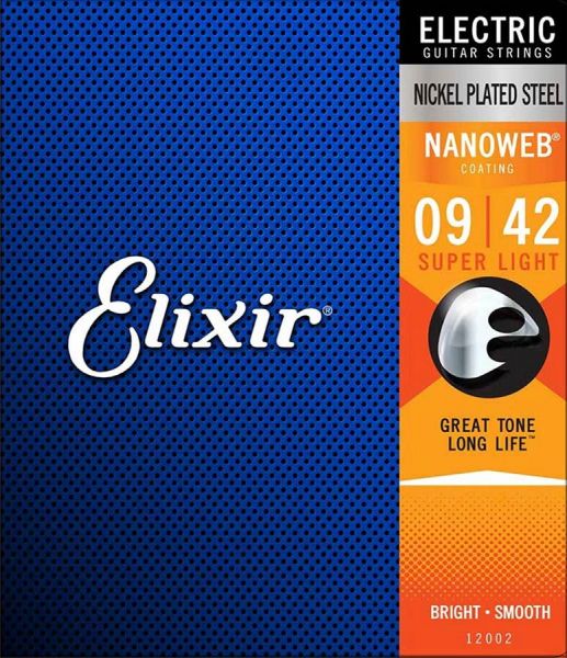 Elixir Nanoweb extra light, 9er Satz, Coated