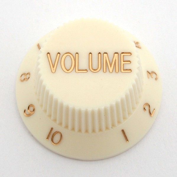 "Volume"-Knopf für Strat, creme